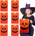 GiftExpress 50-Pack Jack O Lantern Trick or Treat Goody Bags - 11" x 17", Durable Plastic Halloween Party Favors