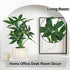 ChopiLine 9.1 Artificial Plants Stems with Vase, Fake Plants for Home Decor, Coffee Table Centerpieces, Office