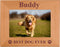 Custom Best Dog Ever - Laser Engraved Natural Alder Wood Picture Frame - Add Your Dog's Name (4x6-inch Horizontal)