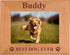 Custom Best Dog Ever - Laser Engraved Natural Alder Wood Picture Frame - Add Your Dog's Name (4x6-inch Horizontal)