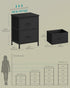 2 Closet, ULGS312B01S SONGMICS Dresser for Bedroom, Chest of Drawers, Nightstand, Steel, MDF, Non-Woven Fabric Drawers