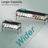 2 Closet, 18-21 48.5"x12.1"x17.8" HITHIM Tier Long Shoe Rack for Screw Fastened Plastic Connector Shoe Storage