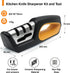 Premium-Ceramic-Knife-Sharpener, Versatile Kitchen Knife Sharpener Tool, Ideal for All Knives, Safe & Easy to Use