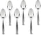 Hudson Essentials 4.6-inch Hammered Demitasse Espresso Spoons, Set of 6, 18/10 Stainless Steel Mini Coffee Spoons
