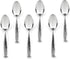Hudson Essentials 4.6-inch Hammered Demitasse Espresso Spoons, Set of 6, 18/10 Stainless Steel Mini Coffee Spoons