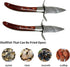 Oyster Shucker, 2 Set Oyster Shucking Knife Tool Kit, Stainless Steel Knives with Wooden Handle and Gloves for Clam