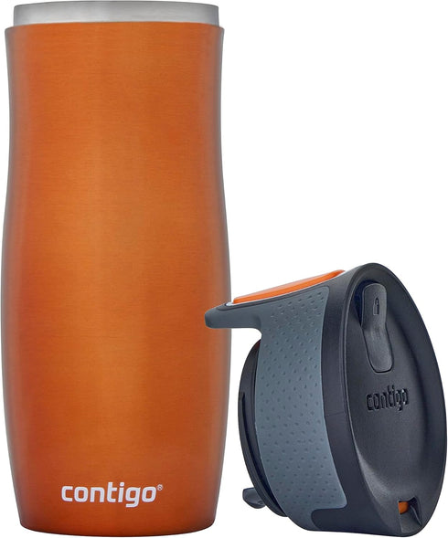 Contigo West Loop Autoseal Travel Mug, Stainless Steel Thermal Mug, Vacuum Flask, Leakproof Tumbler, Coffee Mug