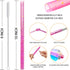 Reusable Silicone Drinking Straws, 12 Pcs Eco Friendly Straws with 2 Cleaning Brushes for 30oz and 20oz Tumblers