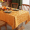 SASTYBALE Thanksgiving Maple Leaves Jacquard Tablecloth Non Slip Wrinkle-Resistant Table Cover for