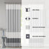 Madison Park Window Curtain Single Panel, Faux Silk, Room Darkening for Living Room and Bedroom, 84"L x 50"W, Grey