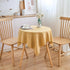 36x36 Inch 22" Square Tablecloth Small Table Cloths Up to Tables Leaves Pattern Scalloped Edge Waterproof Jacquard