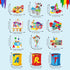 46 Pieces Art Painting Party Decoration, Hanging Swirls Ceiling Decor for Kids Birthday Graffiti Party Supplies