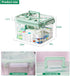 NZYNZY 15qt Clear Medicine Organizer Storage Box with Tray, Plastic First Aid Box Empty, Medicine Caddy with Lids