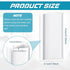 Roller Window Shades Pull for Blinds, Shade Grips Plastic Hem Grip Roller Shade Hardware for Home (White, 4 Pieces)
