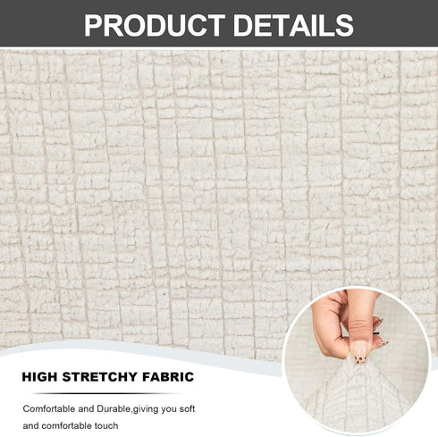 43) Eco-Ancheng Storage Ottoman Cover Rectangle Ottoman Slipcover Folding Storage Bench Cover Footrest Stool Slipcover