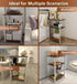 Tigerden 3 Tier Side Table, Heavy Duty End Table with Shelves, Narrow Nightstand Table for Small Spaces, Record Player