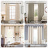 Black Curtain Rods for Windows 28 to 48 Inch, 2 Pack Heavy Duty Metal Stainless Steel Adjustable Drapery Rod with