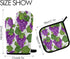 Purple Grape Vine Potholders and Oven Mitts, Non-Slip Heat Resistant Sets for Kitchens and Baking