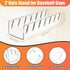 Baseball Caps Hat Stand Organizer, 2 Pcs No Install Acrylic Racks for 14 Caps, Display for Bedroom, Closet, Office