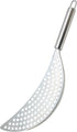 KitchenCraft Stainless Steel Half-Moon Pan Strainer, Silver