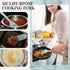 10 in 1 Silicone Flexible Fork, 11 Inch Cooking Tools, Heat Resistant for Mixing, Mashing, Baking, Lake Blue