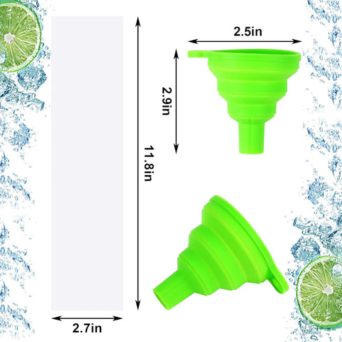 200pcs Yogurt(2.76 11.8 LOMIMOS Ice Pop Bags, Plastic Disposable Popsicle Ice Lolly Candy Mold Bags with Funnel