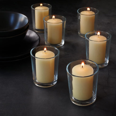 Royal Imports Unscented Wax Votive Candle for Wedding, Birthday, Party, Spa, Holiday & Home Decoration (36, Ivory)