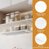 PowerKing 10lbs 5.11'' Expandable Under Cabinet Shelf, Adjustable Length Under Shelf Storage with Thick Clips Capacity