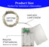 8 Pack 16ft 50 QITONG Blue Fairy Lights Battery Operated, Each LED Outdoor String Lights, Silver Wire Mini Twinkle