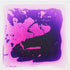 LONGKING 12 Inch X 12 Inch Liquid Encased Decorative Tiles in Bright Purple
