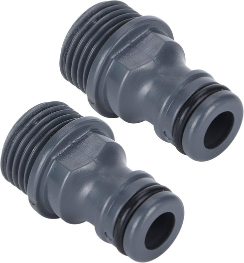 Zerodis 2Pcs Parts Connectors, Thread Telescopic Quick Connector Nipple for Garden Hose Tap Adapter
