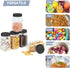 novelinks 16 oz Clear Plastic Jars with Screw-On Lids, 10 Pack BPA-Free Storage Containers for Crafts and Food