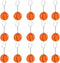 iMagitek 15 Pack Orange Basketball Keychains - Kids Party Favors, School Carnival Prizes, Gift Fillers