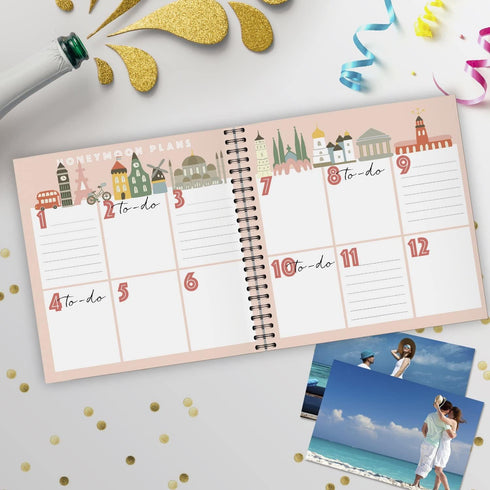 Honeymoon Travel Journal, Record-Book Trip Together, Save All Experiences in This Memory Album, Just Married Gift