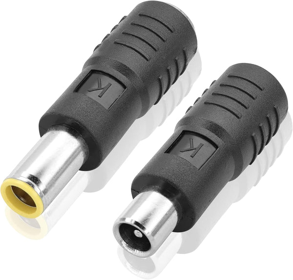YAODHAOD DC8mm Connector 2pcs, DC7909 Male to DC8020 Female and DC7909 Female to DC8020 Male Adapter for Solar Panel RV