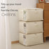 Canvas Comforters Bags, Closet Organizers and Storage for Quilts, Clothes, 75L Bins with Sturdy Zipper, Clear Window
