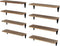 Wallniture Arras Floating Shelves for Wall, 17"x 4.5" Rustic Bookshelf for Living