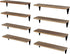 Wallniture Arras Floating Shelves for Wall, 17"x 4.5" Rustic Bookshelf for Living