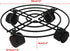 (3, 12inch(30cm)) Homend Black Metal Plant Caddy with Wheels,Heavy Duty Iron Potted Plant Flower Stand Trolley Caddy