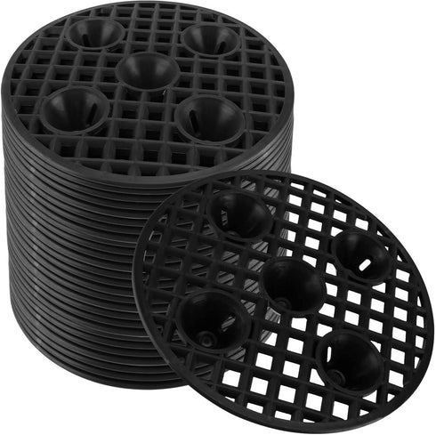TAICHEUT 30 PCS 8 Inch Plant Level Pot Elevator, Heavy Duty Round Plastic