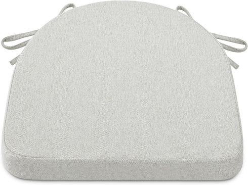 Shinnwa Kitchen Chair Cushions, Non-Slip Dining Chair Cushions with Ties, Machine Washable Cover, Off White