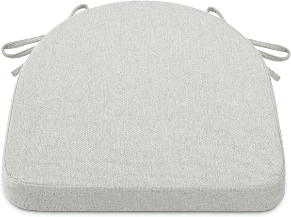 Shinnwa Kitchen Chair Cushions, Non-Slip Dining Chair Cushions with Ties, Machine Washable Cover, Off White