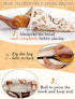 2 13''x16.7'' 2 ANPHSIN pcs Natural Beeswax Bread Bags with Sealing Zipper - Reusable Sourdough Storage Wraps