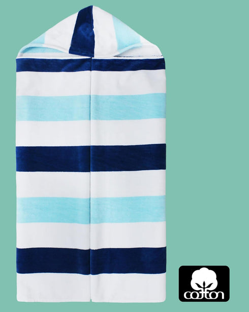 35 70 100% 630 COTTON CRAFT Hooded Beach Towel Oversized x Towel with Hood for Adults - Cotton Velour Terry Towel