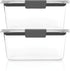 Rubbermaid Brilliance BPA-Free Food Storage Containers, Medium Deep, 4.7 Cup, 2-Pack, Airtight & Leak-Proof