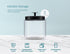 KooK Glass Kitchen Canister Set, Food & Storage Containers for Pantry, 50 oz, Black, Set of 2