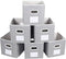 MAX Houser Fabric Cloth Storage Bins, Foldable Organizer Baskets with Dual Handles for Home Bedroom Storage, Set of 6