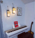 Besuerte Rustic Wooden Wall Hanging Decor with LED String Lights - Set of 2 Grey