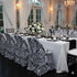YOUR CHAIR COVERS - Black and White Damask Spandex Folding Chair Cover - Stretch Folding Fitted Upholstered Seat