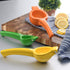 Manual Citrus Juicer Lemon Squeezer - Metal Fruit Juicer Lime Press Kitchen Tool (Yellow)